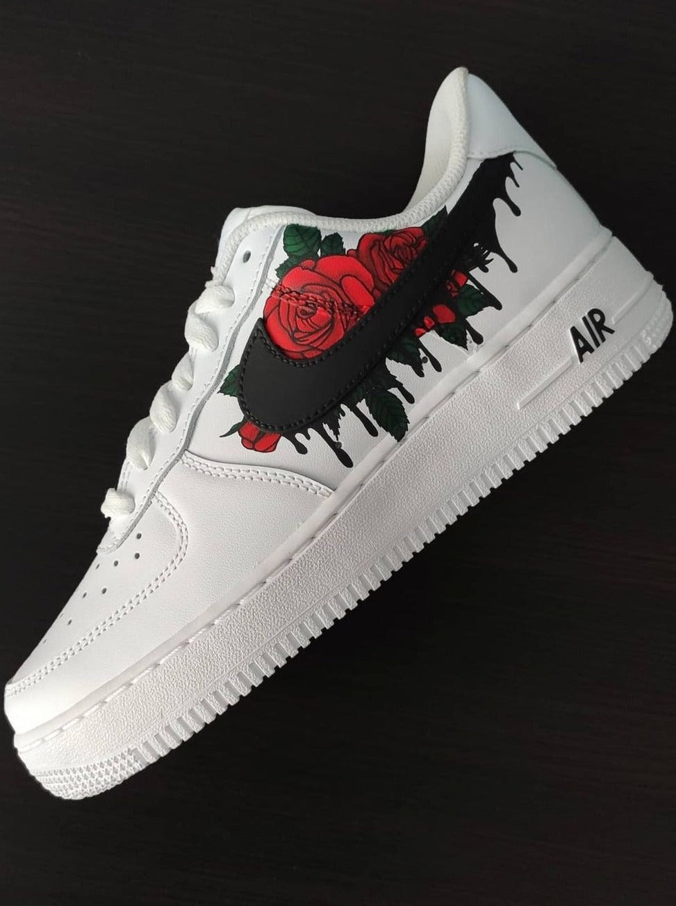 Nike Air Force 1 Drips N' Roses Custom – Hand-Painted Sneakers