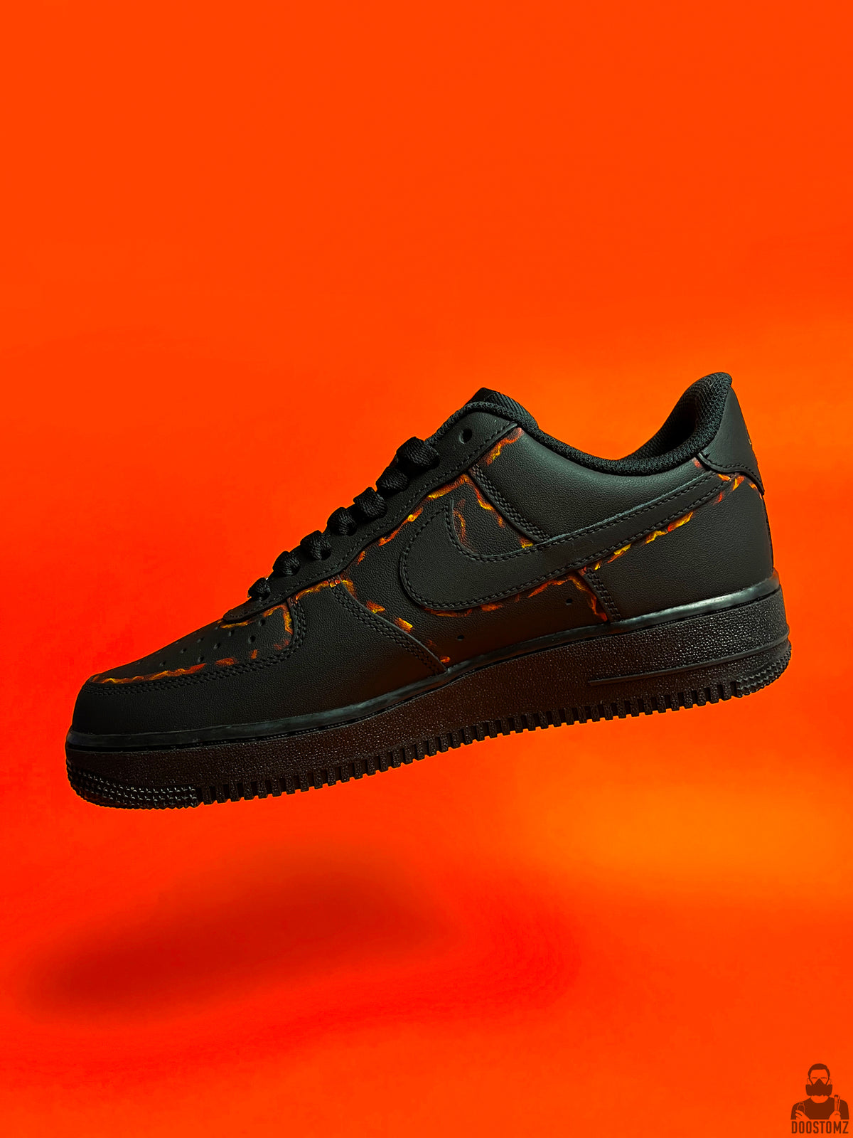 Nike Air Force 1 Lava Custom