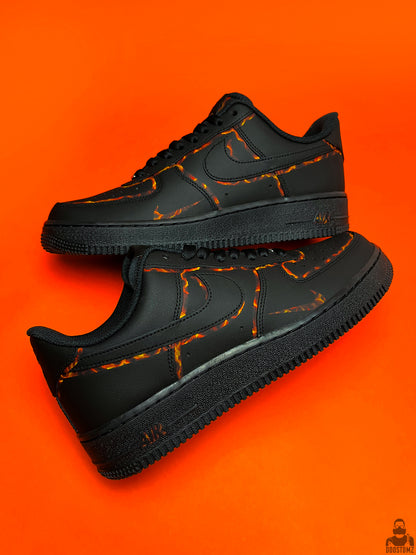 Nike Air Force 1 Lava Custom