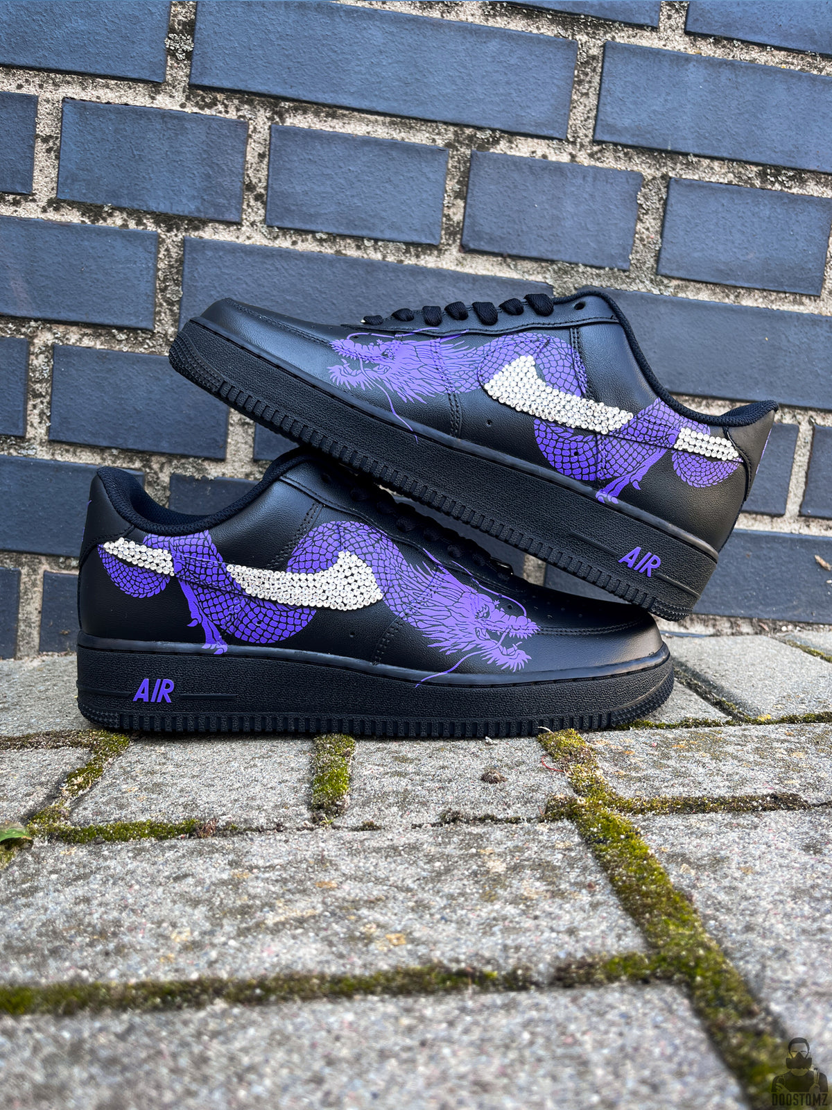 Nike Air Force 1 Dragon & Crystals Custom