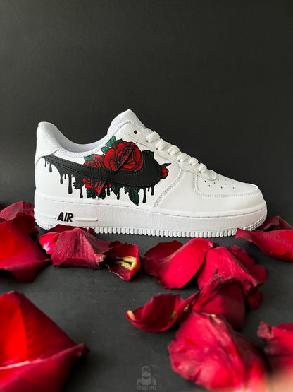 Nike Air Force 1 Drips N' Roses Custom – Hand-Painted Sneakers