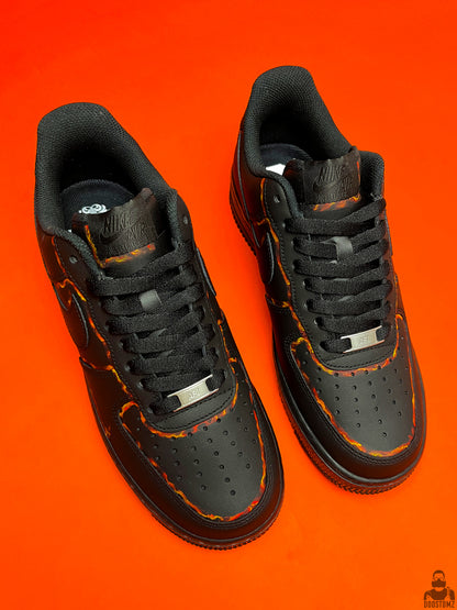 Nike Air Force 1 Lava Custom
