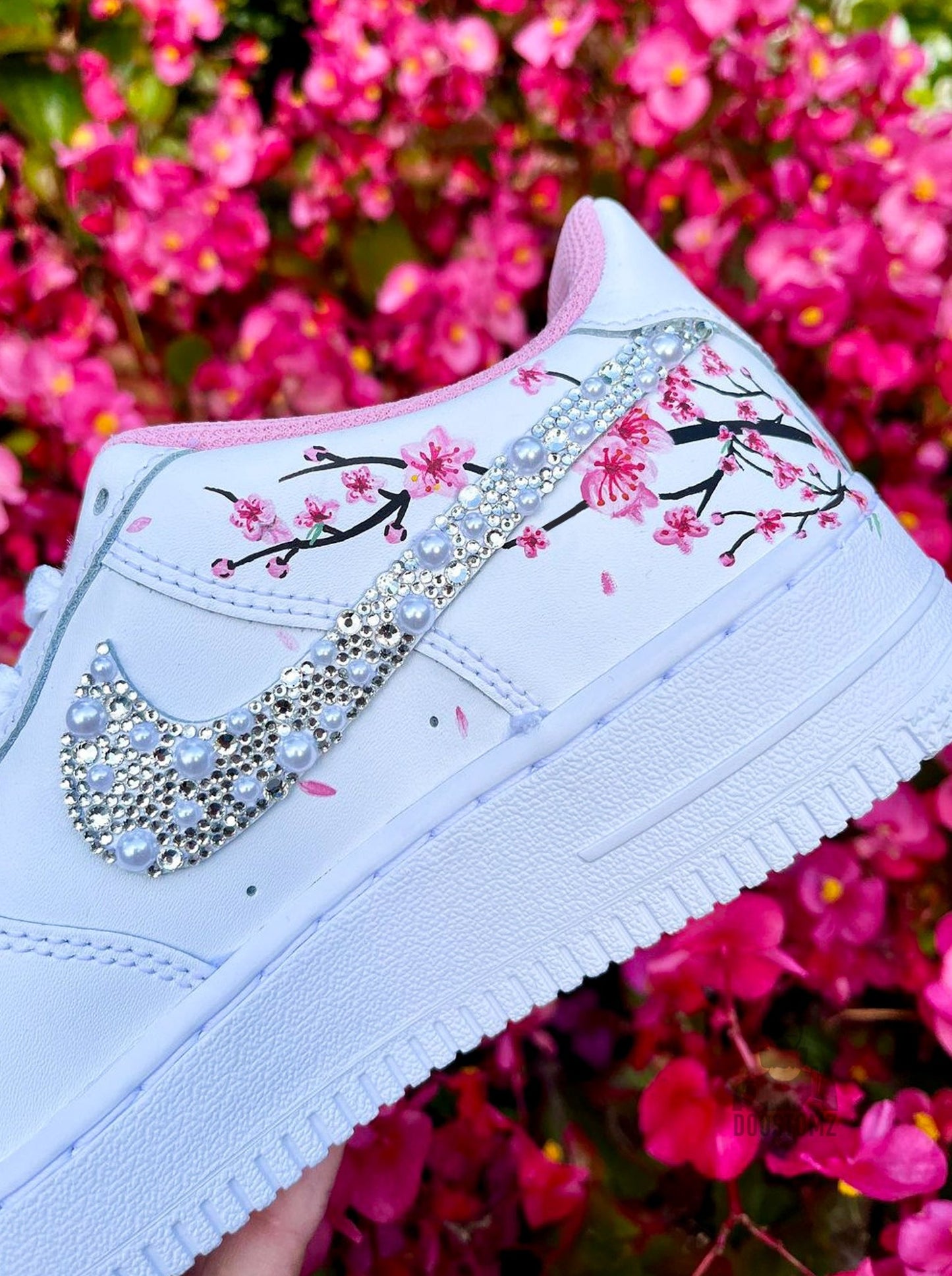 Air Force 1 Cherry Blossom & Crystals