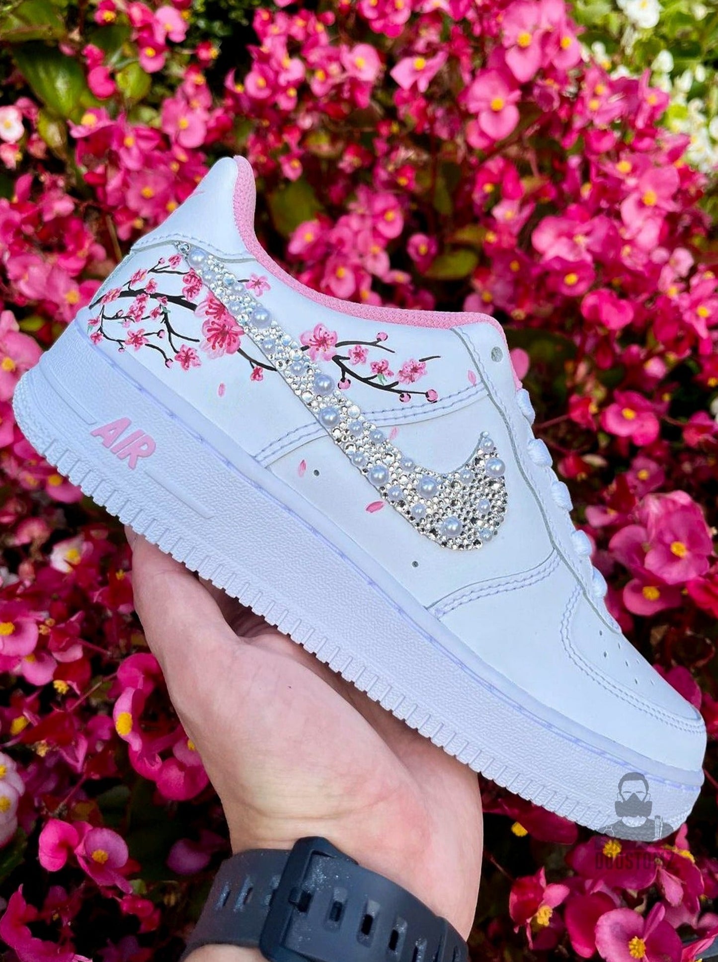 Air Force 1 Cherry Blossom & Crystals