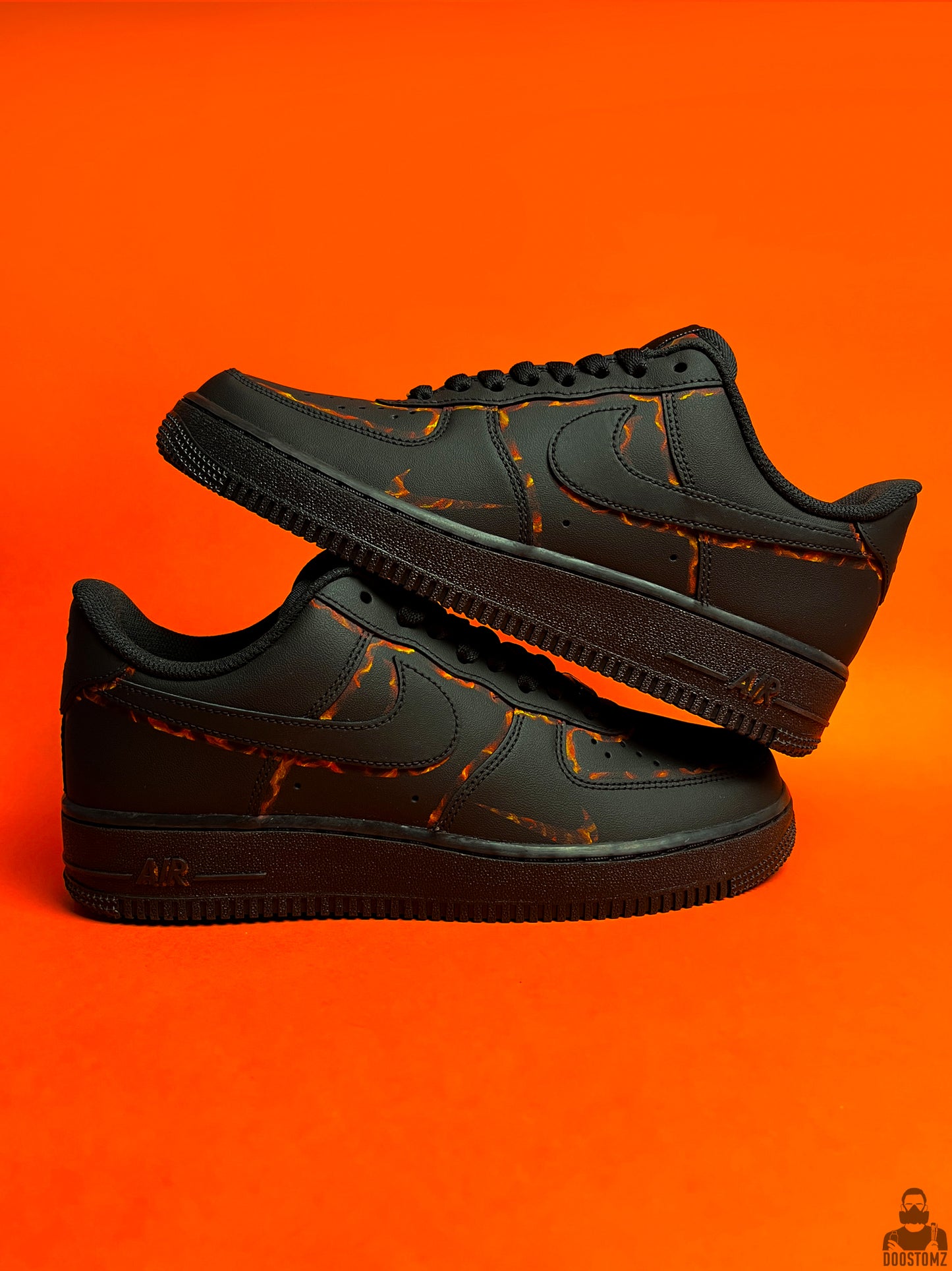Nike Air Force 1 Lava Custom