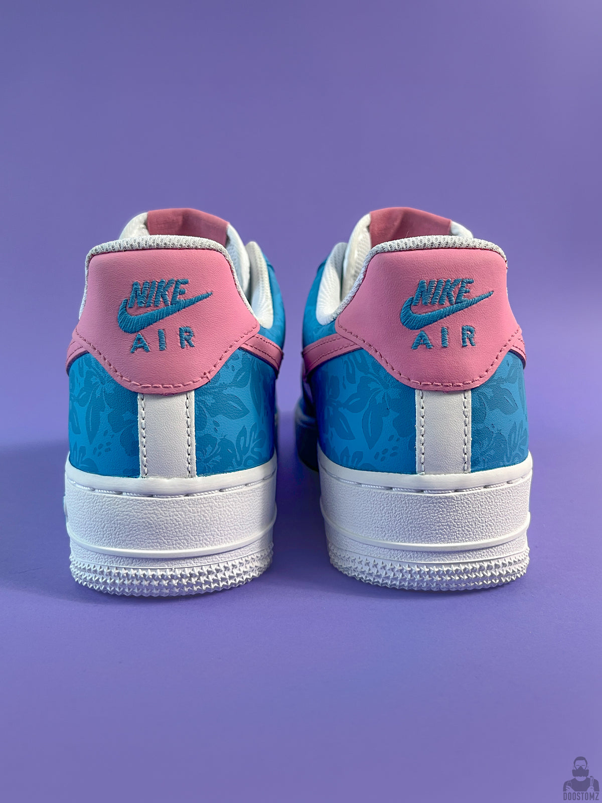 Custom Nike Air Force 1 Lilo & Stitch sneakers back view