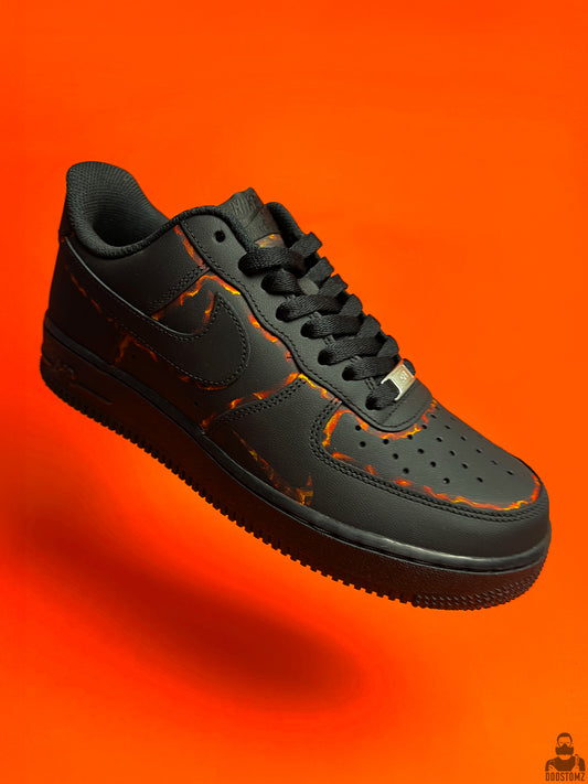 Nike Air Force 1 Lava Custom