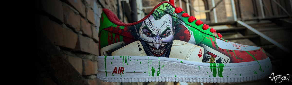 Nike Air Force 1 Joker Custom Sneakers Hand Painted by Doostomz