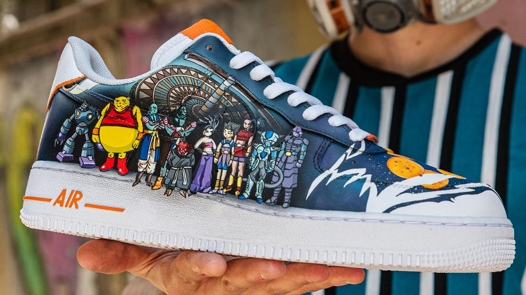 Nike Air Force 1 Dragon ball Custom Sneakers Hand Painted by Doostomz